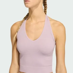 adidas Tops & Tanks<· Workout Essentials Knit Neckholder Preloved Fig