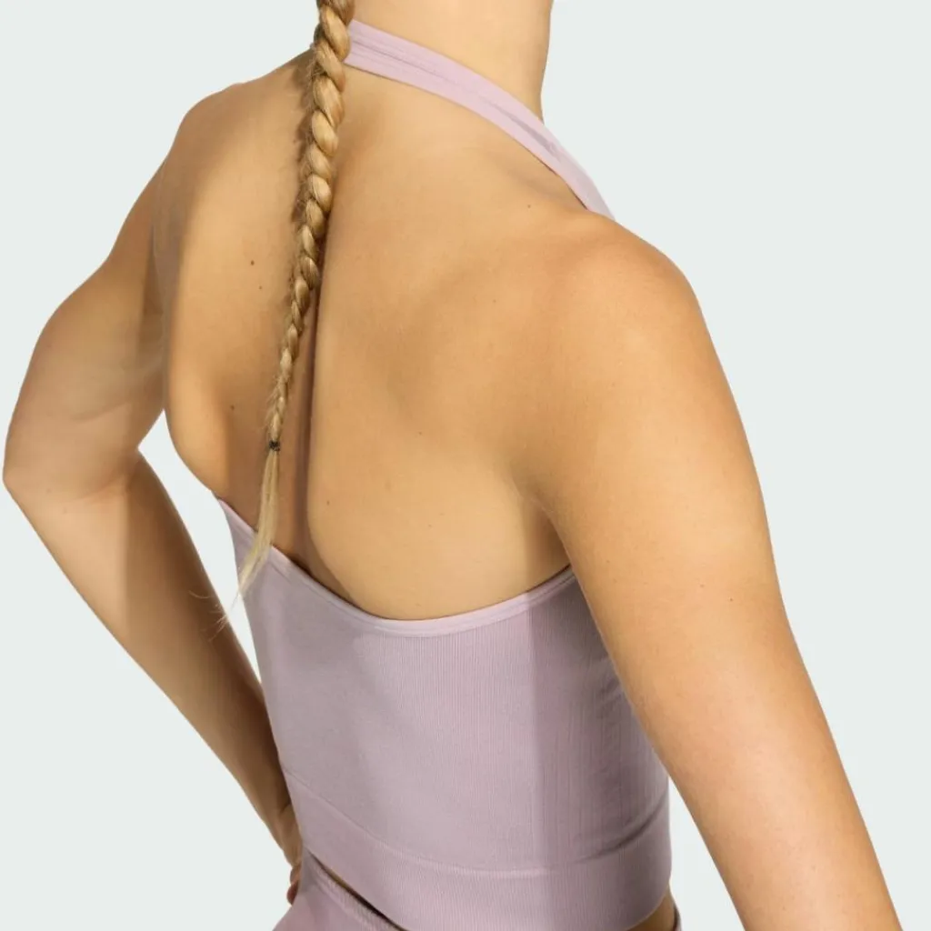 adidas Tops & Tanks<· Workout Essentials Knit Neckholder Preloved Fig