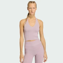 adidas Tops & Tanks<· Workout Essentials Knit Neckholder Preloved Fig