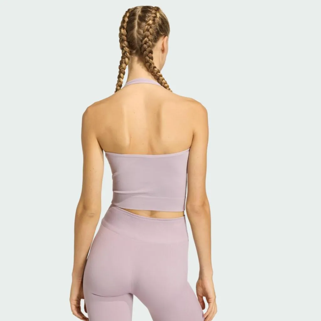 adidas Tops & Tanks<· Workout Essentials Knit Neckholder Preloved Fig