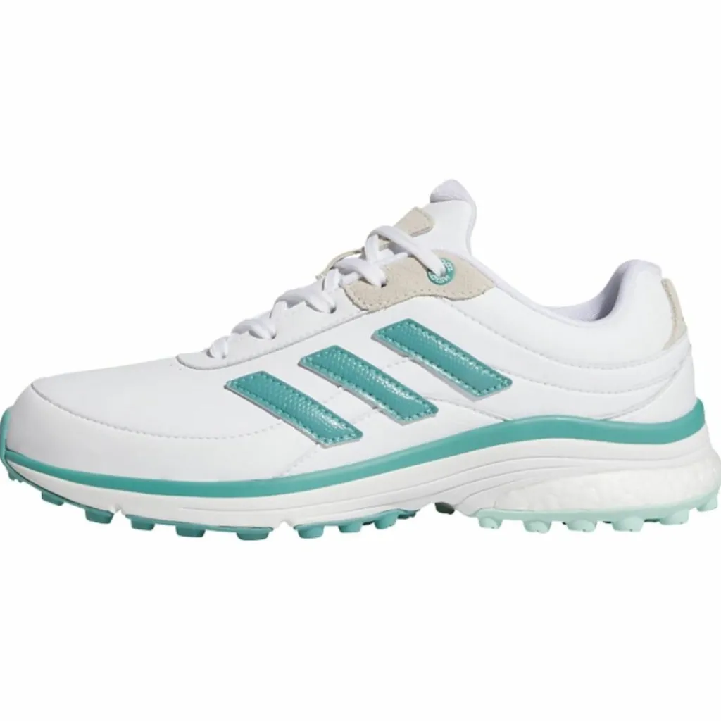 adidas Multifunktionsschuhe<· Zoysia Spikeless Golfschuh Cloud White / Powder Teal / Semi Flash Aqua