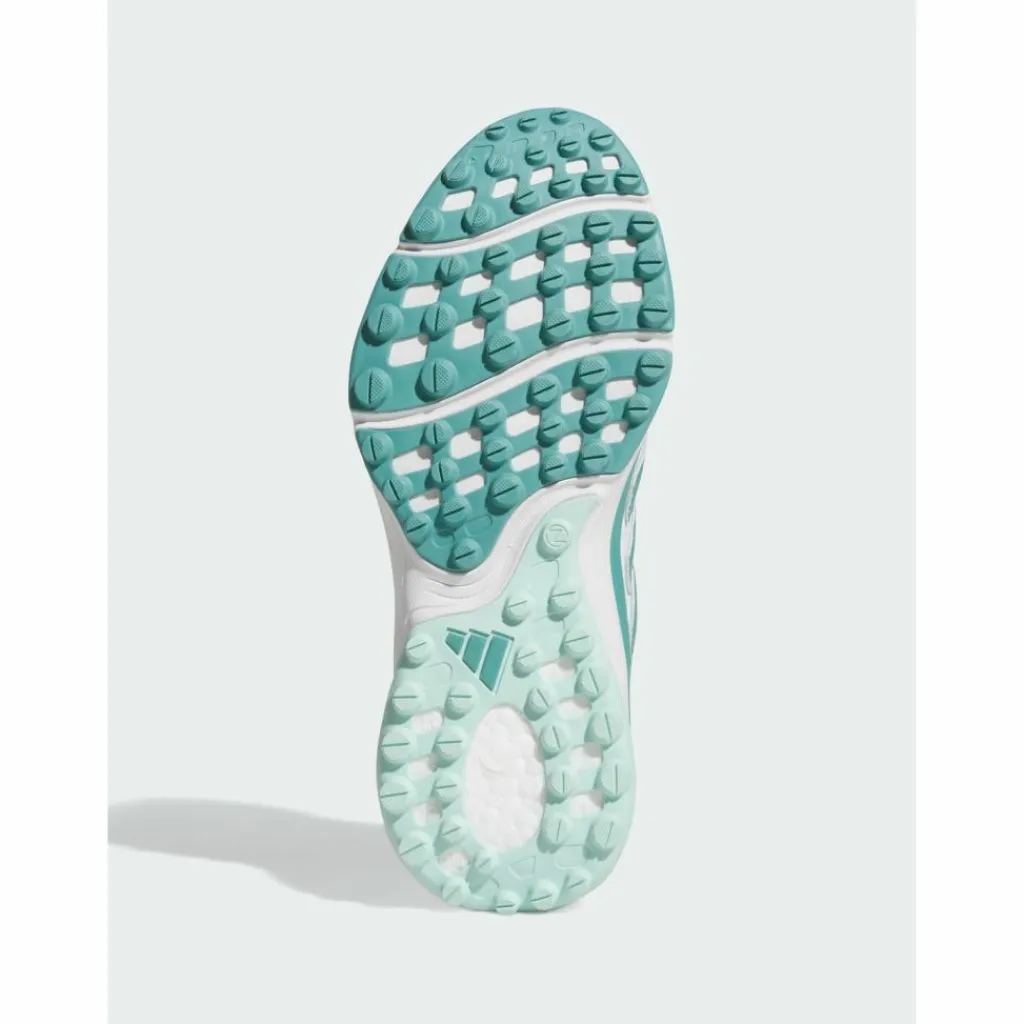 adidas Multifunktionsschuhe<· Zoysia Spikeless Golfschuh Cloud White / Powder Teal / Semi Flash Aqua