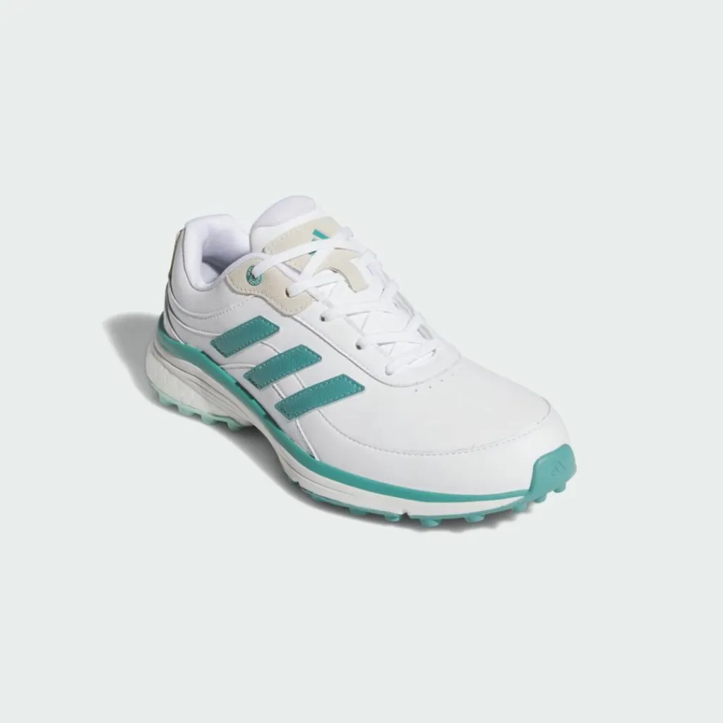 adidas Multifunktionsschuhe<· Zoysia Spikeless Golfschuh Cloud White / Powder Teal / Semi Flash Aqua