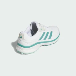 adidas Multifunktionsschuhe<· Zoysia Spikeless Golfschuh Cloud White / Powder Teal / Semi Flash Aqua