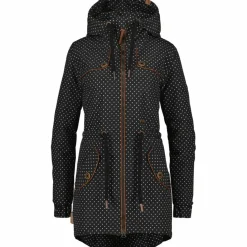 ALIFE AND KICKIN Winterjacken<· CHARLOTTE II COAT black dots