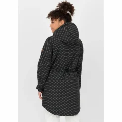 ALIFE AND KICKIN Winterjacken<· CHARLOTTE II COAT black dots