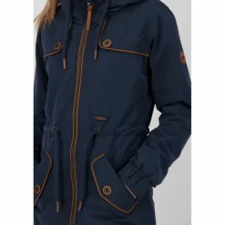 ALIFE AND KICKIN Winterjacken<· CHARLOTTE II COAT navy