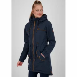 ALIFE AND KICKIN Winterjacken<· CHARLOTTE II COAT navy