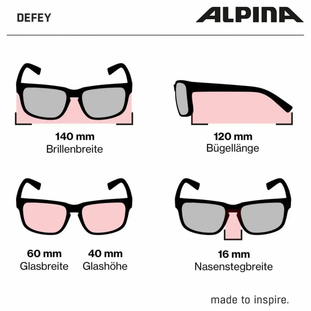 ALPINA Radsport|Fahrradbrillen<· DEFEY tin-black matt