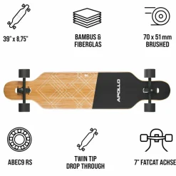 Apollo Skateboarding<· Black Bali Power Slide schwarz-wei&szlig;