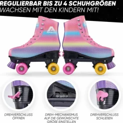 Apollo Inlineskating<· Classic Roller Retro dancingqueen-rainbow
