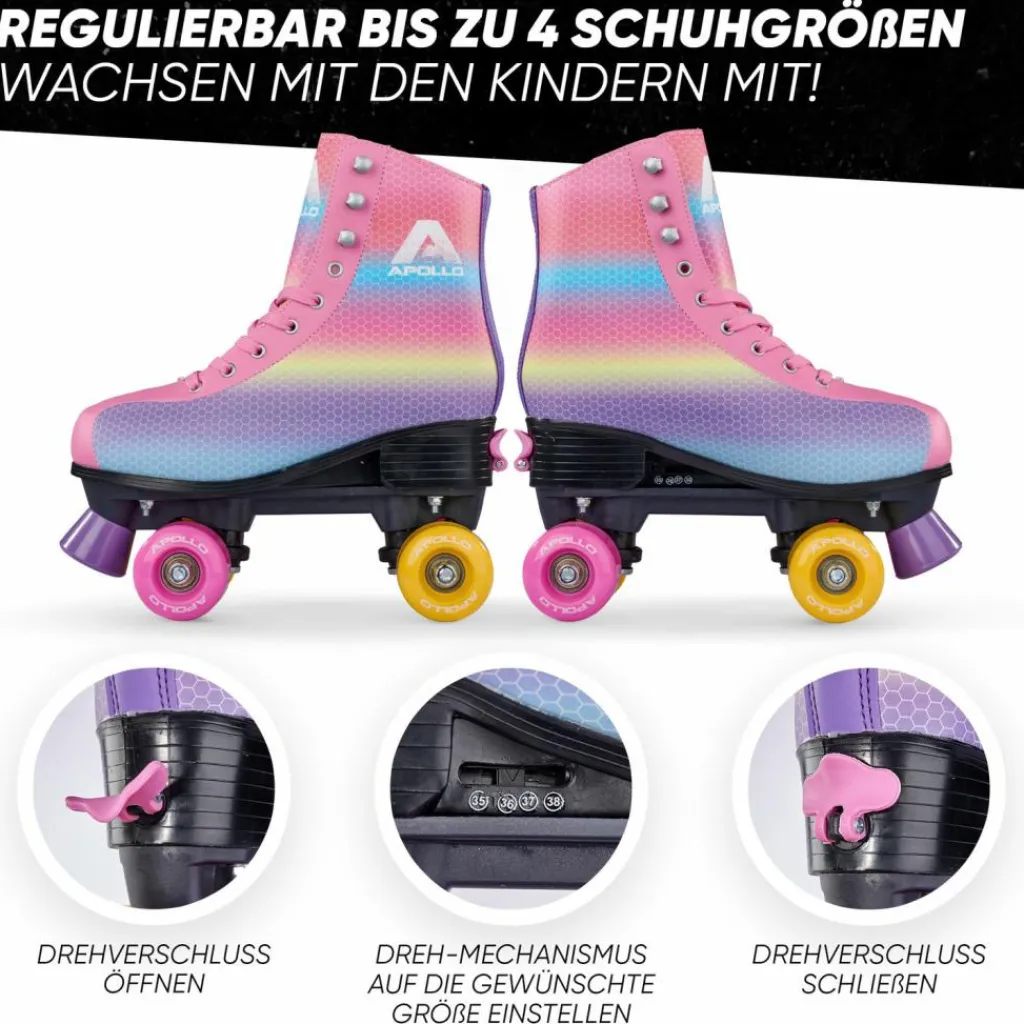 Apollo Inlineskating<· Classic Roller Retro dancingqueen-rainbow
