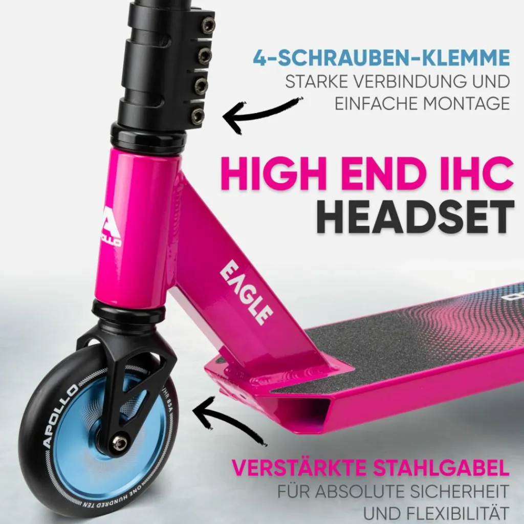 Apollo Skateboarding<· Eagle Pink