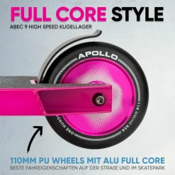 Apollo Skateboarding<· Eagle Pink