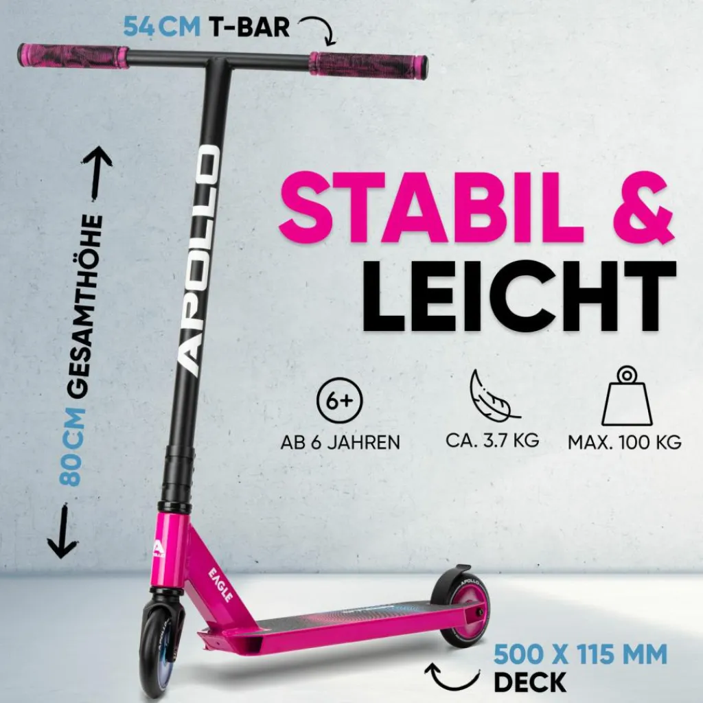 Apollo Skateboarding<· Eagle Pink
