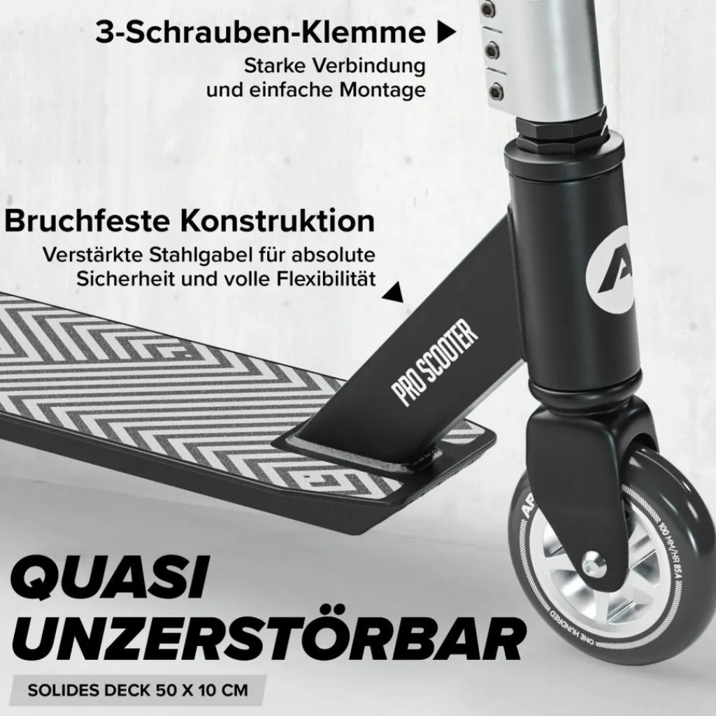 Apollo Skateboarding<· Genius Pro 4.0 schwarz-silber