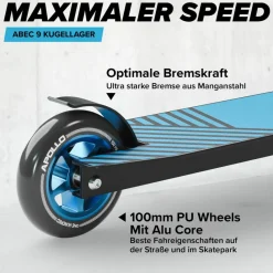 Apollo Skateboarding<· Genius Pro 4.0 schwarz-blau