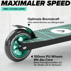 Apollo Skateboarding<· Genius Pro 4.0 schwarz-grün