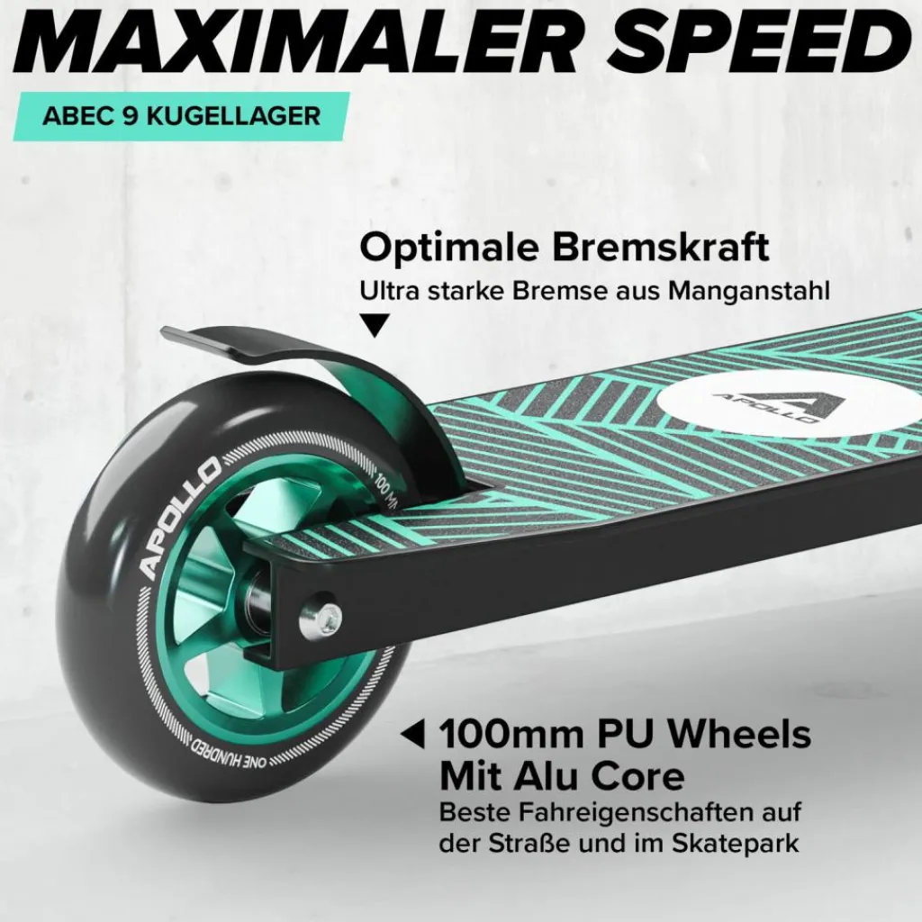 Apollo Skateboarding<· Genius Pro 4.0 schwarz-grün