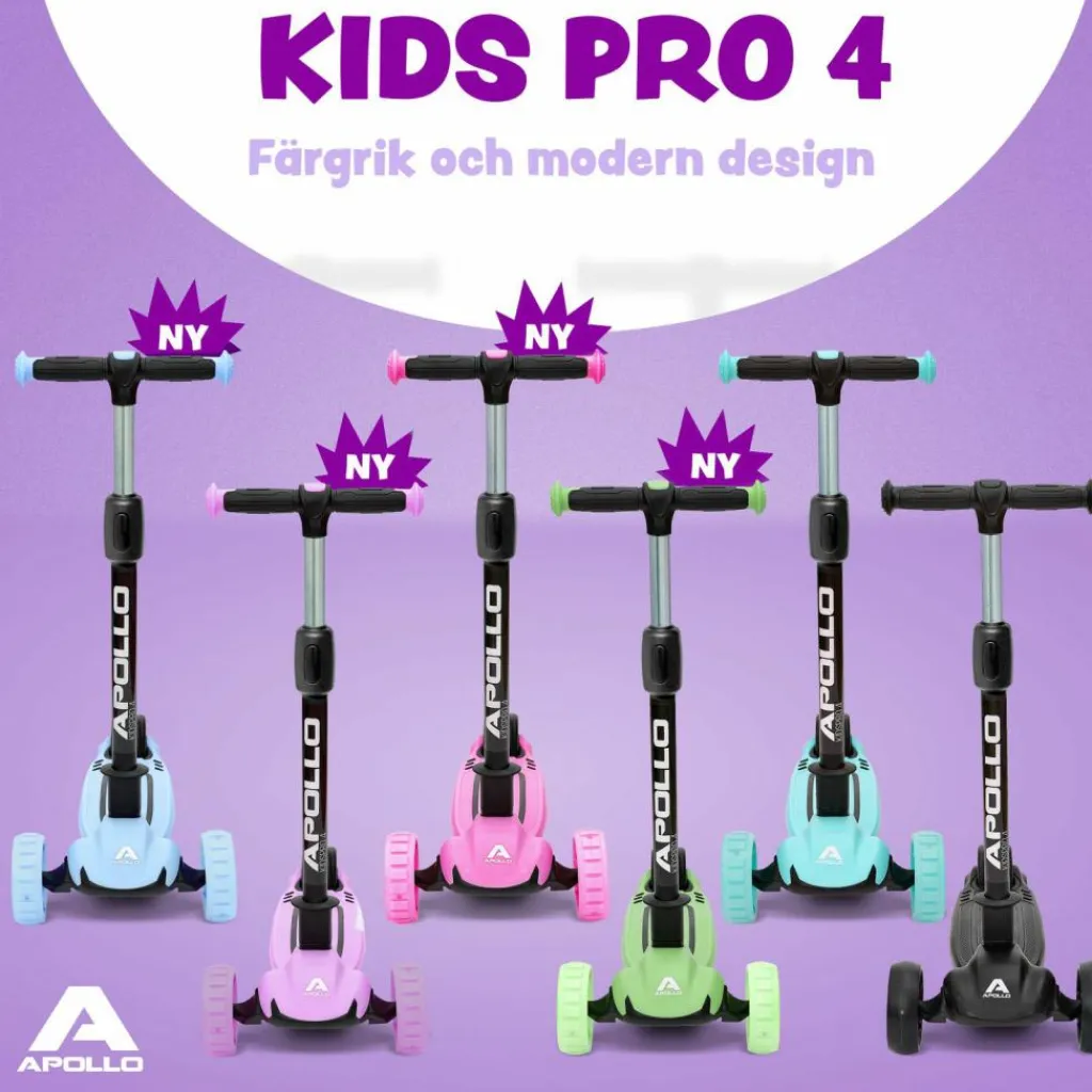 Apollo Skateboarding<· Kids pro 4 grün