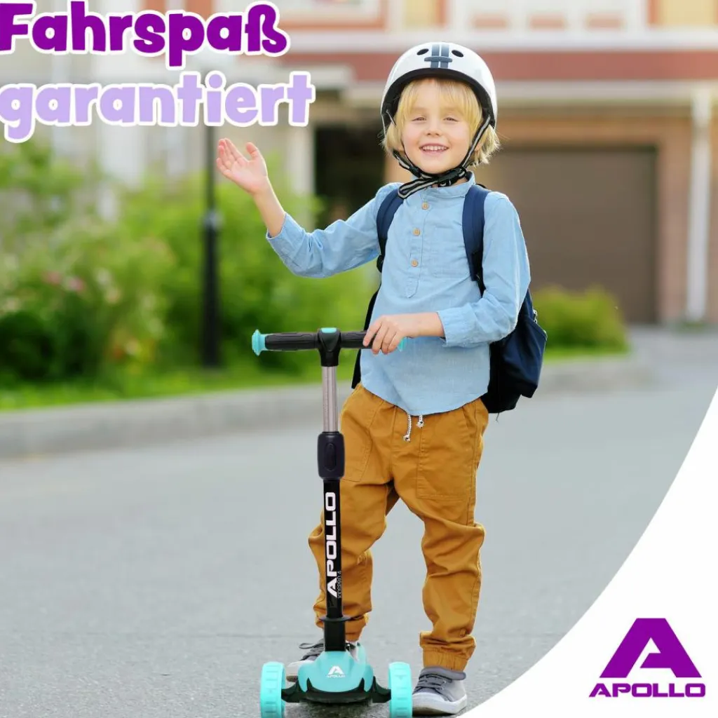 Apollo Skateboarding<· Kids pro 4 grün