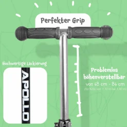 Apollo Skateboarding<· Roller Kids Whiz LED Wheels schwarz