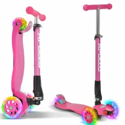 Apollo Skateboarding<· Roller Kids Whiz LED Wheels pink