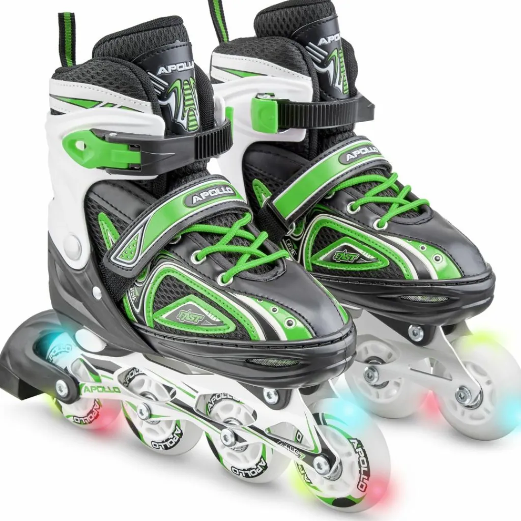 Apollo Inlineskating<· Super Blades LED grün