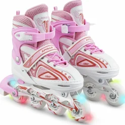 Apollo Inlineskating<· Super Blades LED weiß-pink