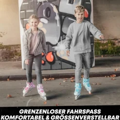 Apollo Inlineskating<· Super Blades LED wei&szlig;-pink