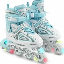 Apollo Inlineskating<· Super Blades LED weiß-mint