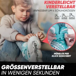 Apollo Inlineskating<· Super Blades LED wei&szlig;-mint