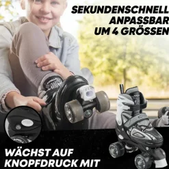 Apollo Inlineskating<· Super Quads X-Pro schwarz