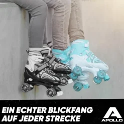 Apollo Inlineskating<· Super Quads X-Pro schwarz
