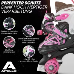 Apollo Inlineskating<· Super Quads X-Pro Pink