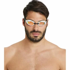 Arena Tauchen|Schwimmen<· AIR-SPEED MIRROR yellow copper-white