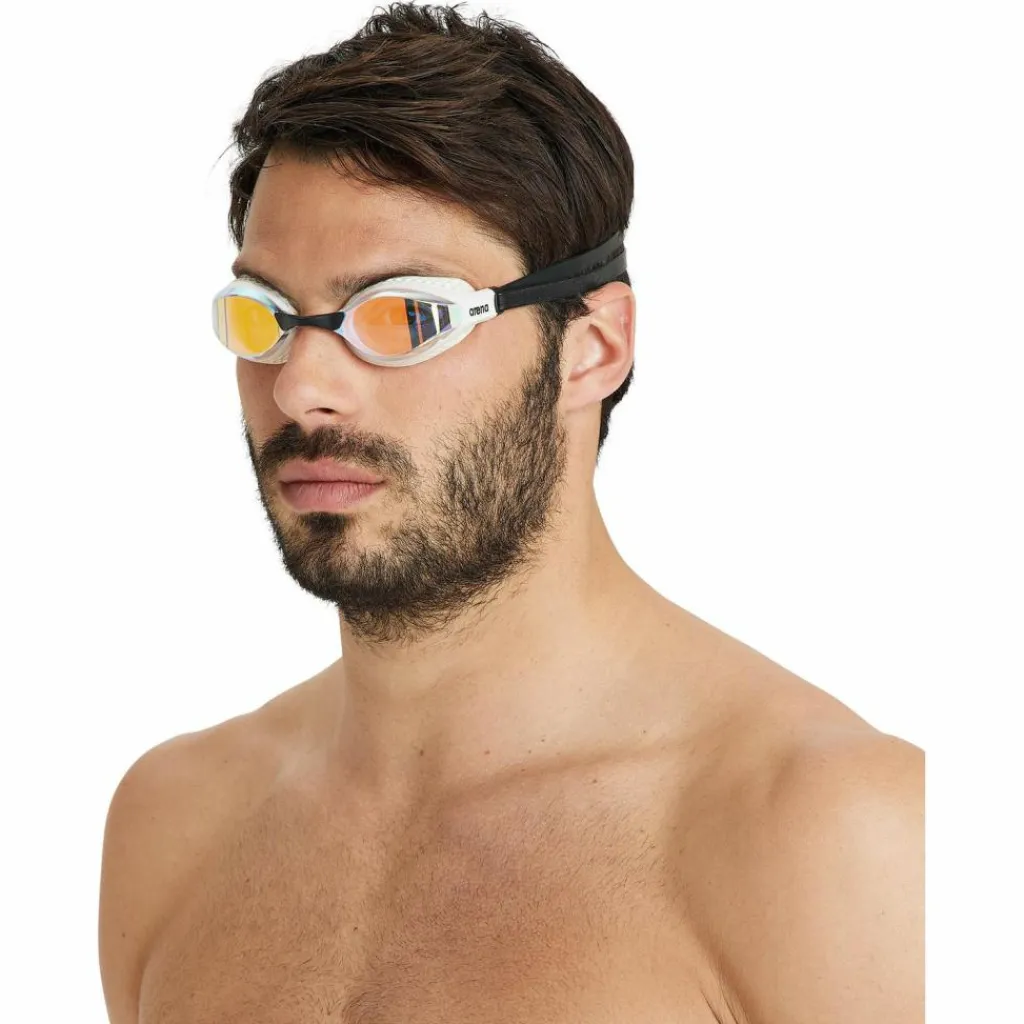 Arena Tauchen|Schwimmen<· AIR-SPEED MIRROR yellow copper-white