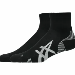 ASICS Laufen|Laufen<· 2 PACK CUSHIONED RUN QUARTER SOCK performance black-brilliant white