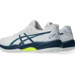 ASICS Tennis<· GEL-GAME 9 GS CLAY white-mako blue