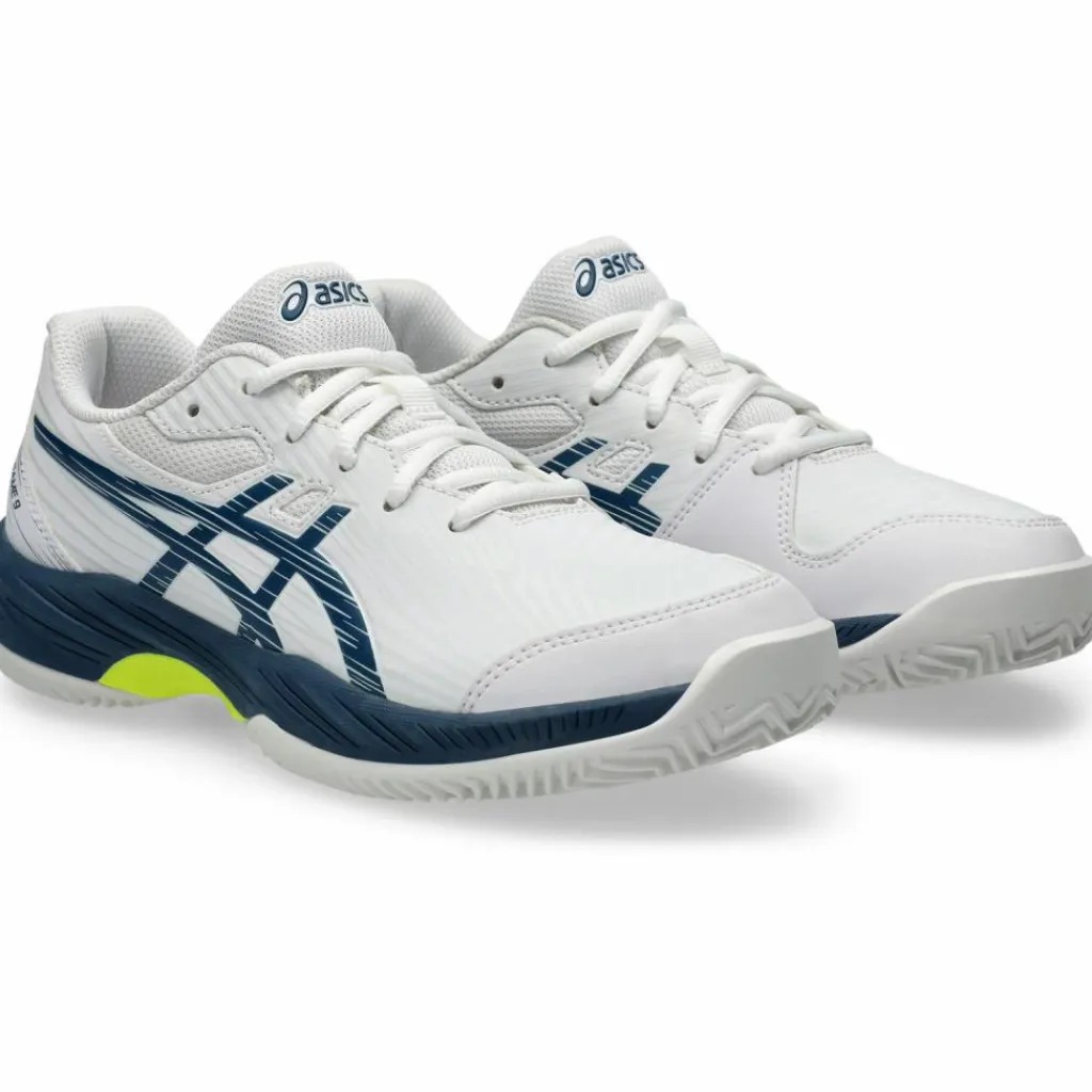 ASICS Tennis<· GEL-GAME 9 GS CLAY white-mako blue