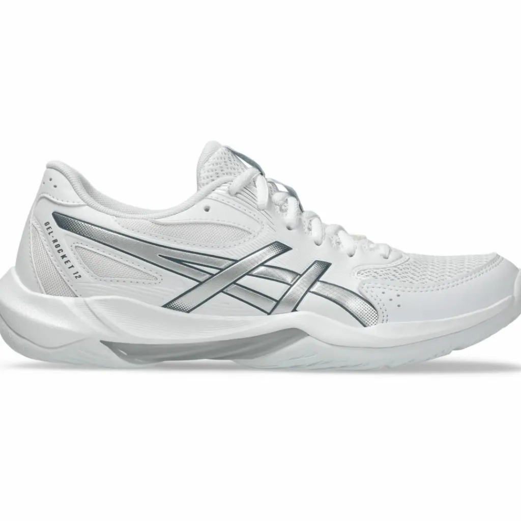 ASICS Volleyball|Tischtennis<· GEL-ROCKET 12 white-pure silver