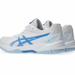 ASICS Badminton|Volleyball<· GEL-TASK 4 white-blue coast