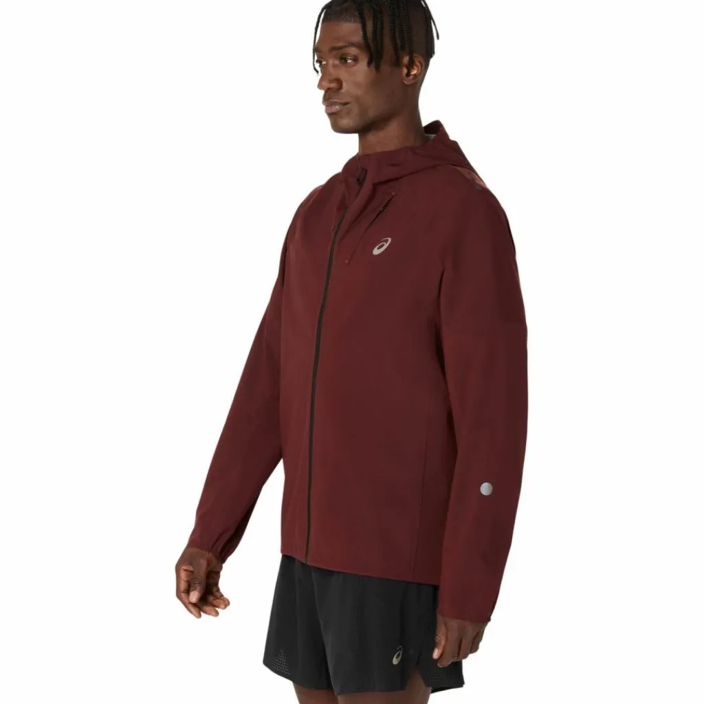 ASICS Jacken|Regenjacken<· METARUN WATERPROOF dark red planet