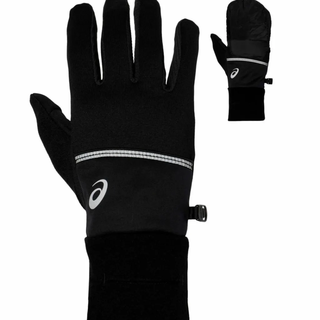 ASICS Laufhandschuhe<· WIND Block performance black