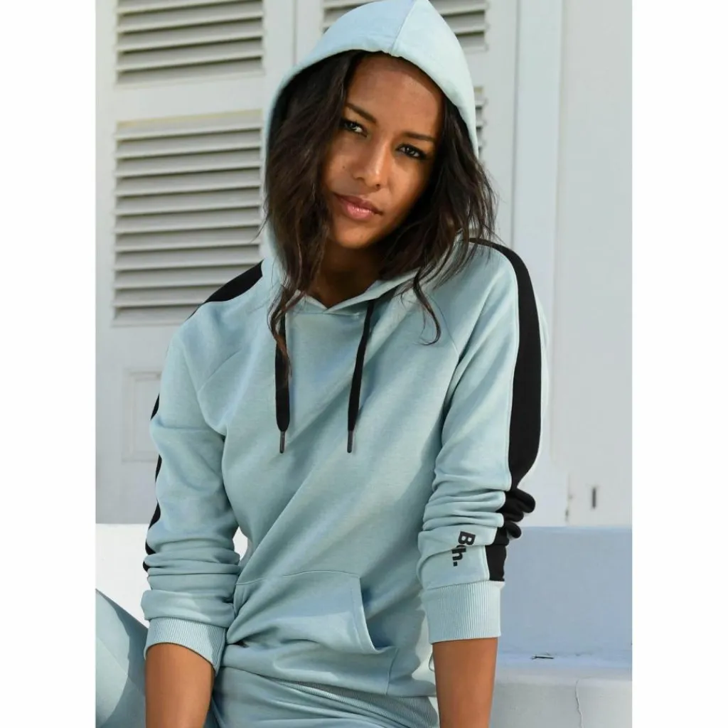 Bench Pullover & Sweats<· Kapuzensweatshirt mint-schwarz