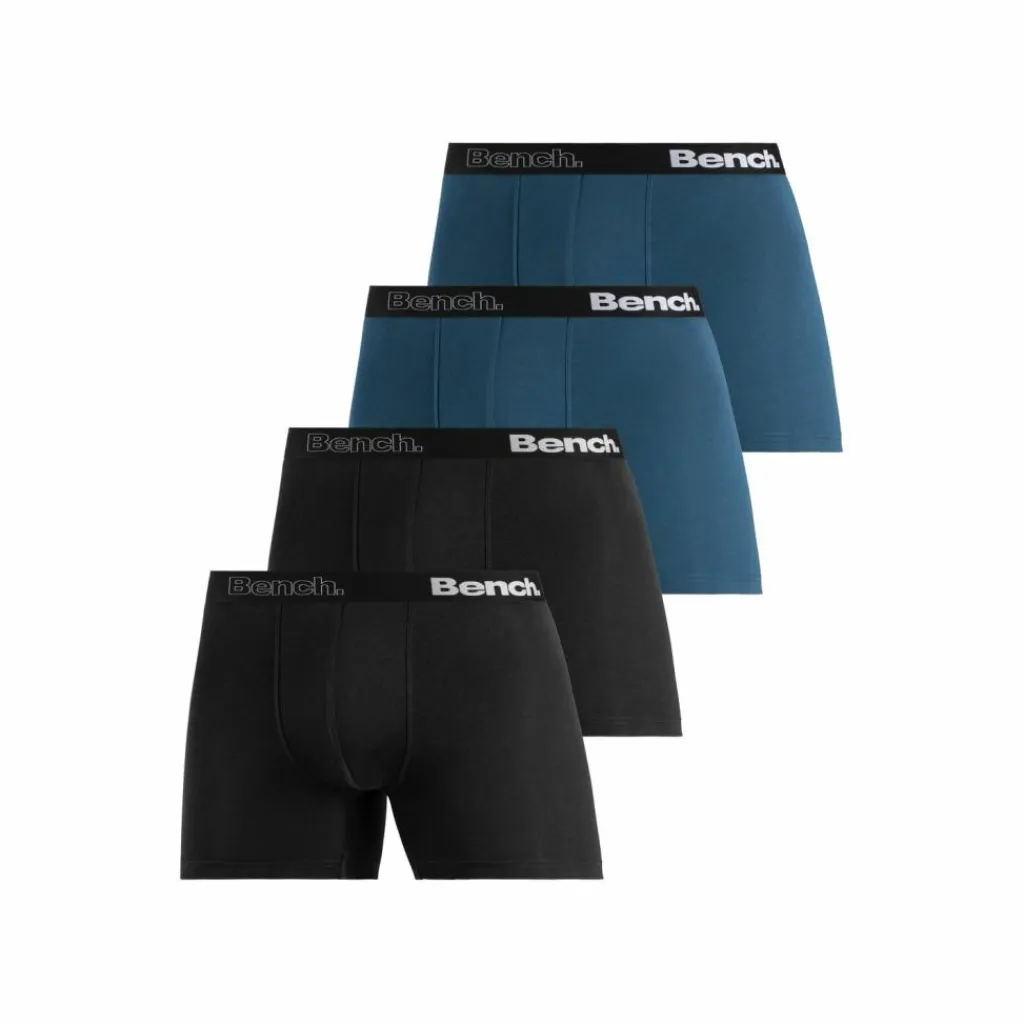 Bench Unterwäsche<· Langer Boxer schwarz - blau