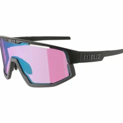 Bliz Brillen|Fahrradbrillen<· Fusion matt black-begonia-violet with blue multi