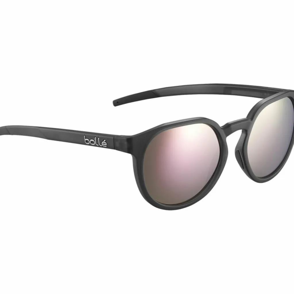 Bollé Brillen|Brillen<· MERIT black matte - brown pink polarized
