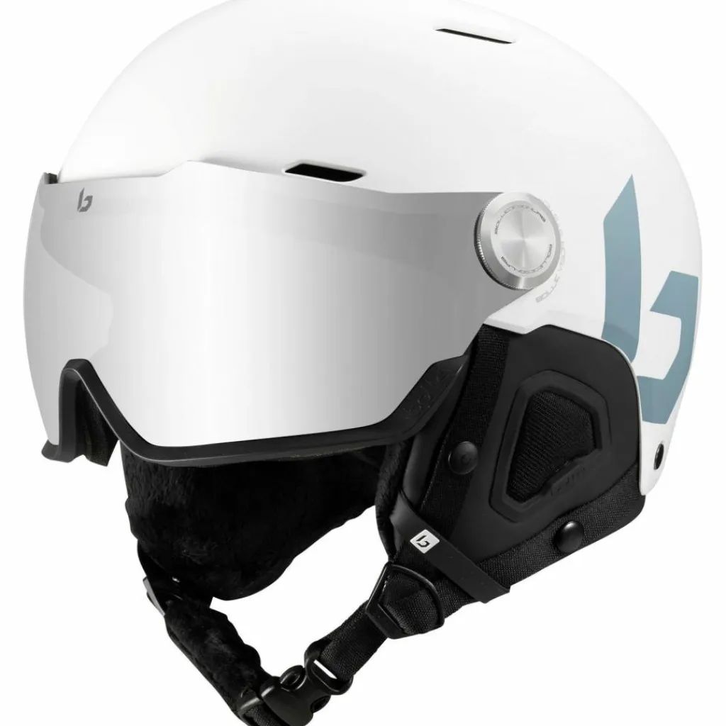 Bollé Skihelme<· Might Visor offwhite matte