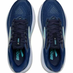 Brooks Laufen|Laufschuhe<· Ghost 17 navy-green-turquoise